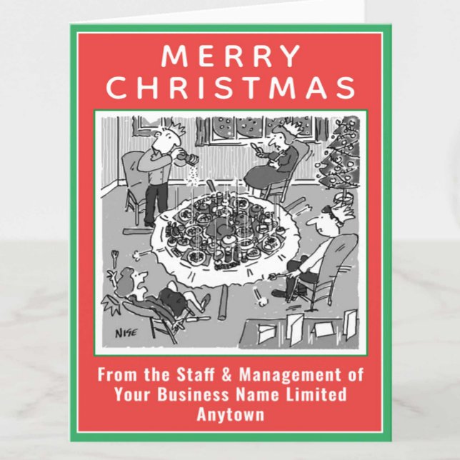 Jantar Colapso De Mesa Em Cartão De Natal De Peso (Criador carregado)