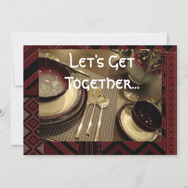 Jantar Convite de festas (Frente)