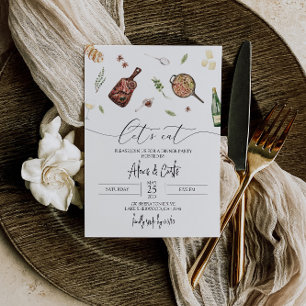 Jantar Convite de festas - Convite Jantado Moderno