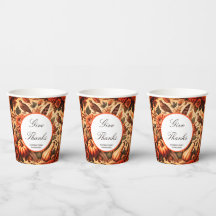 Jantar de Ação de Graças com Abóbora Floral Rústic