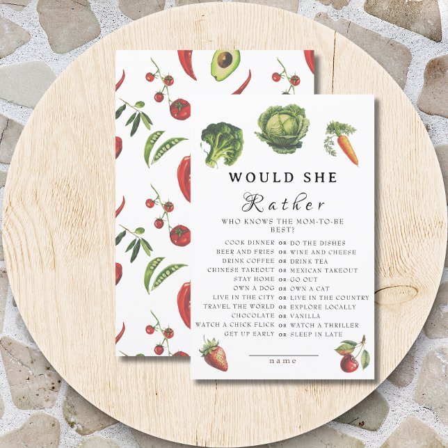 Jantar de Chá de Bebê Jardim Branco Jogo Would She (Criador carregado)
