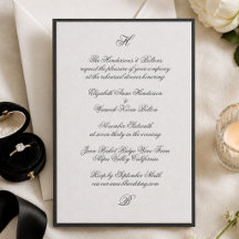 Jantar de Ensaios de Casamento com Letra Preta Tra