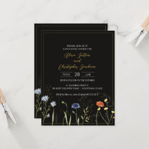 Jantar de Ensaios de Flor Selvagem Boho Botânico M
