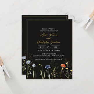 Jantar de Ensaios de Flor Selvagem Boho Botânico M
