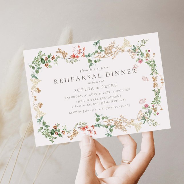 Jantar de Ensaios Floral Elegante Wildflow (Criador carregado)