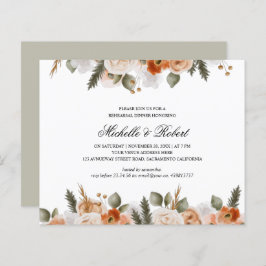 Jantar de Rehearsal de Noiva Chic Orange Ivory Sag