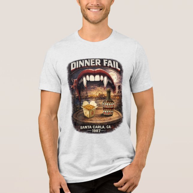 Jantar Falhou Masculino Bella+Canvas (Frente)