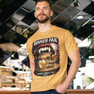 Jantar Falhou Masculino Bella+Canvas Escuro