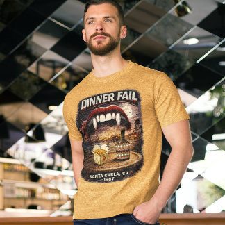 Jantar Falhou Masculino Bella+Canvas Escuro