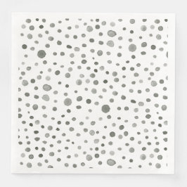 Jantar Guardanapo de Papel com Pontos de Aquarela Confete