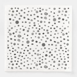 Jantar Guardanapo de Papel com Pontos de Aquarela Confete