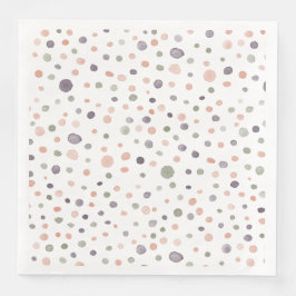 Jantar Guardanapo de Papel com Pontos de Aquarela Shea Co