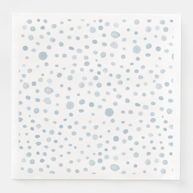 Jantar Guardanapo de papel com pontos de aquarela Sky Con (Frente)