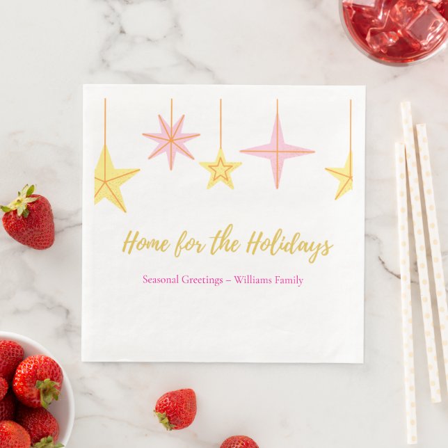 Jantar Guardanapo de papel de Natal com motivos de feriad (Insitu)