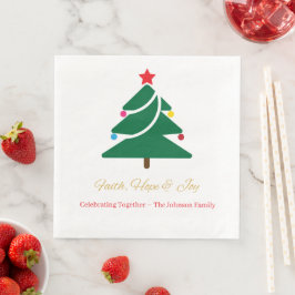 Jantar Guardanapo de papel de Natal com motivos de feriad