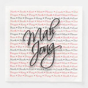 Jantar Guardanapo de papel do Mah Jongg