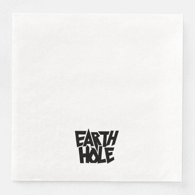 Jantar guardanapo de papel Earth Hole (Frente)