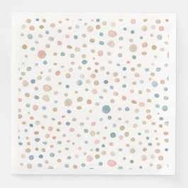 Jantar Guardanapo de papel em aquarela com bolinhas Annie