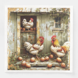 Jantar Guardanapo de papel Rustic Roost