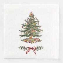 Jantar guardanapos com decorações de Natal