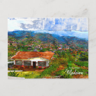 Jantar na Madeira, Portugal Cartão postal