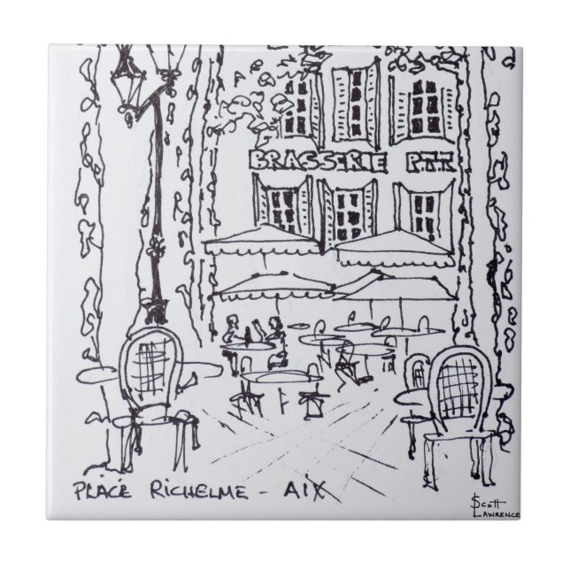 Jantar numa praça | Aix en Provence, França (Frente)
