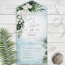 Janto Boho Tropical Verde Moderno Aqua