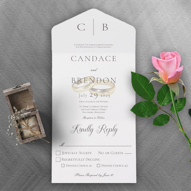 Janto Branco Moderno dos Anéis de Casamento (Criador carregado)
