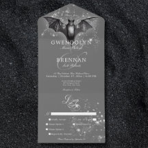 Janto Dark Halloween Glam Bat & Diamantes