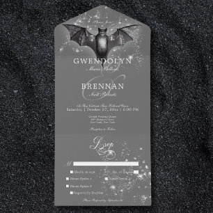 Janto Dark Halloween Glam Bat & Diamantes