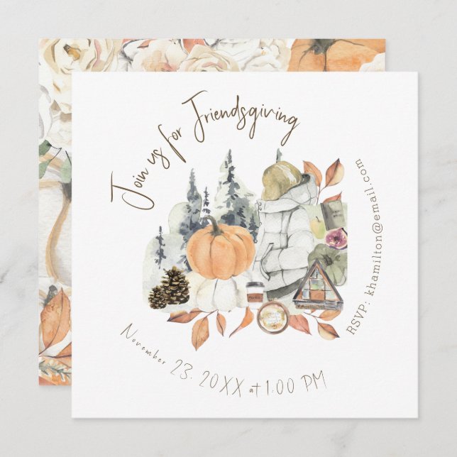 Janto de Ação de Graças de Bonita Garota (Frente/Verso)