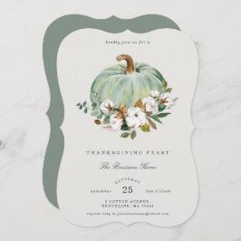 Janto de Ação de Graças de Cotton do Sul Convite