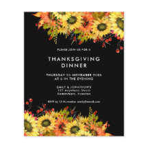 Janto de Ação de Graças de Girassol de Orçamento B