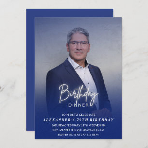 Janto de aniversário 79º convite de aniversário Fo