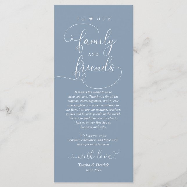 Janto de casamento, Cartões de agradecimentos de d (Frente)