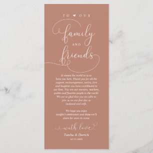 Janto de casamento, Cartões de agradecimentos de d