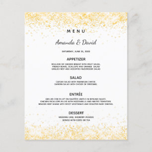 Janto de casamento confete de ouro branco