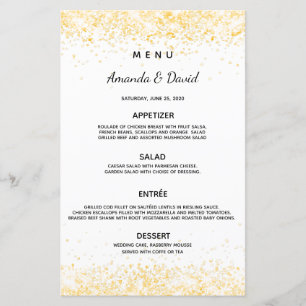 Janto de casamento confete de ouro branco