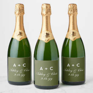 Janto de Casamento de Champanhe Personalizado do O