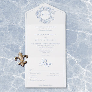 Janto de Casamento de Crest de Aves da Elegante Bl