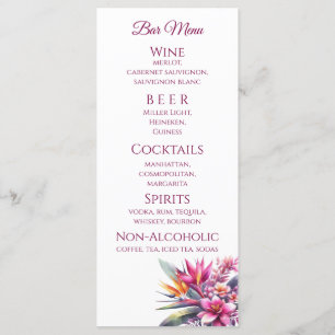 Janto de Casamento e Menu Bar-Biss Tropical