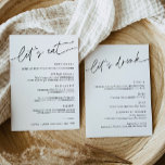 JANTO de casamento EVERLEIGH e Cartão de Menu Bebi<br><div class="desc">Everleigh Collection - uma coleção espantosa e minimalista que apresenta uma fonte moderna de caligrafia que é simultaneamente chic e na moda. Essa coleção oferece um design eterno elegante que é perfeito para qualquer evento, de casamentos a chás de fraldas e tudo o que há entre eles. Assuma a elegância...</div>