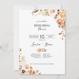 Janto de Ensaio Autumn Terracotta Orange Flowers