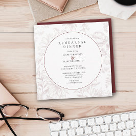 Janto de Ensaio Burgundy Floral Chic