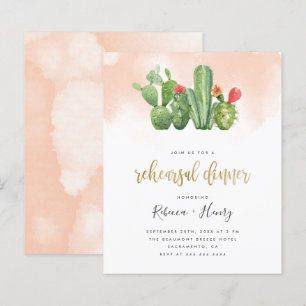 Janto de ensaio de Cactus e Aquarela de Blush de O