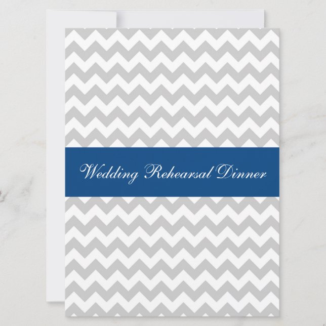 Janto de Ensaio de Casamento Chic Chevron Convite (Frente)