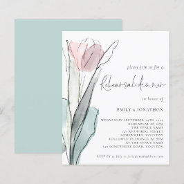 Janto de Ensaio de Casamento de Tulipas de Aquarel