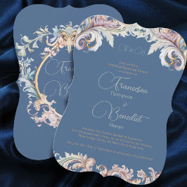 Janto de Ensaio de Casamento Elegante Dusty Blue