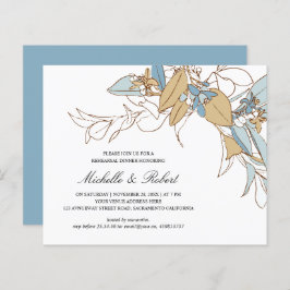 Janto de ensaio de Casamento Floral Dourado e azul