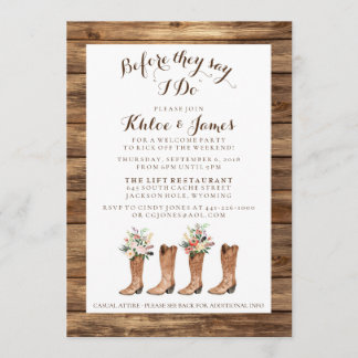 Janto de Ensaio de Casamento Rustic Barn Convite